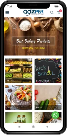 Online store app for shopping, payments, and delivery.